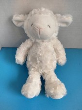 Plush Carter's Musical White Lamb 10" Baby Toy Plays Mary Had a Little Lamb