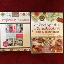 Lot Of 2 Scrapbooking Books Made Easy  Encyclopledia of ... Tools  Techniques