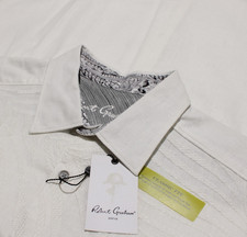 Robert Graham NWT Grand Palms Casual Button Down Shirt Sz M Classic Fit in White