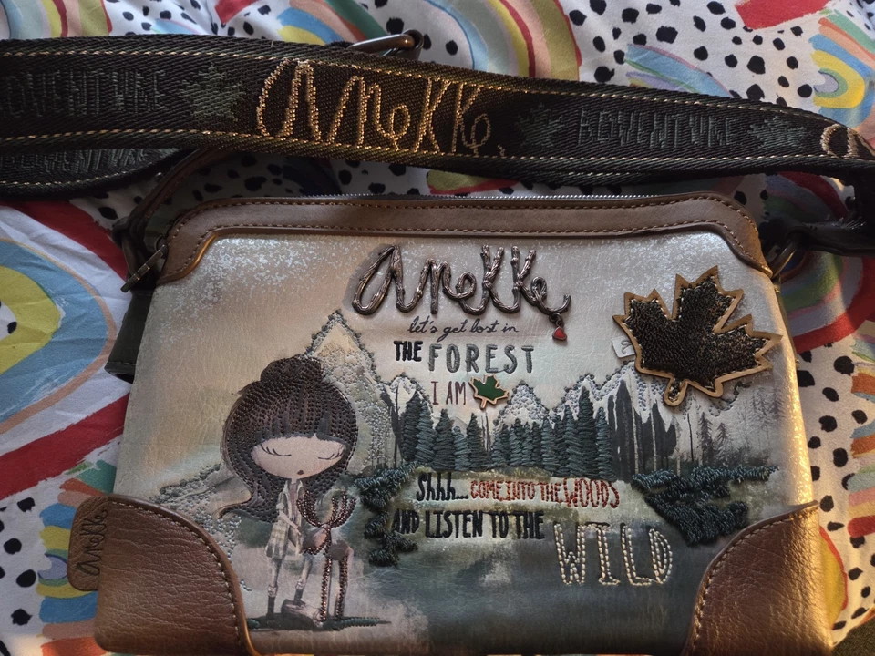 Borsa donna Anekke piccola 2 scomparti, nuova con sacchetto antipolvere - Immagine 3 di 4