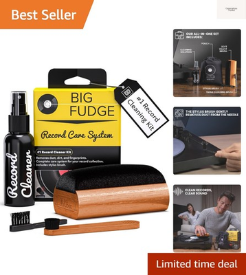 #ad Vinyl Record Cleaning Kit 4 in 1 Record Cleaner Solution Includes Ultra S... $30.39