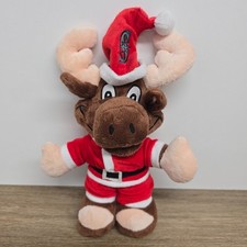 Seattle Mariners Mascot Moose Plush Christmas Santa 16" Good Condition Authentic