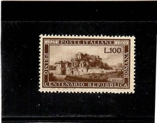 REPUBBLICA 1949-REPUBBLICA ROMANA-MNH**GOMMA INTEGRA/NON PERIZIATO-SP. GRATUITA