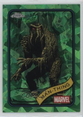 2025 Topps Chrome Marvel Comics Sapphire Edition Green 81/99 Man-Thing #31 19hu