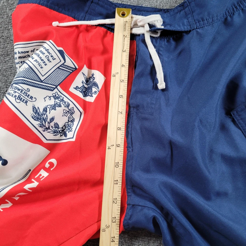 百威板短裤男式中号啤酒口袋色块泳裤 — 第 4/4 张图片