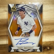 2022 Bowman Chrome Invicta Autographs Orange Refractors #BITS Trey Sweeney /25