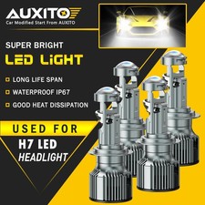 4X AUXITO H7 LED Headlight Kit 30000LM High Low Bulb Lamp White High Power Y19 C
