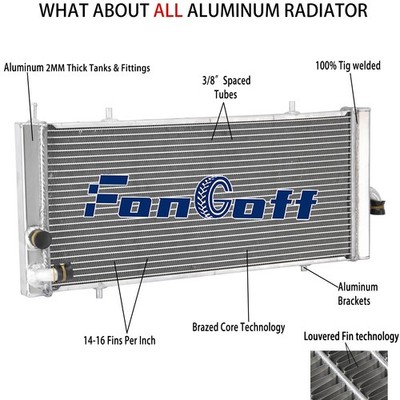 Aluminum Radiator Fits 2017 2018 2019 2020 2021 Polaris RZR XP XP4 TURBO 2020