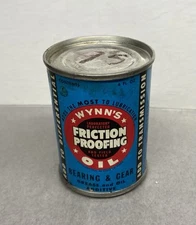 vintage 4 oz. Wynn's Friction Proofing Bearing & Gear Oil can - full