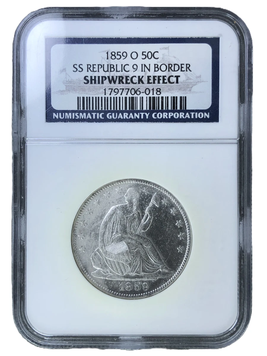 NGC 1859 Year Seated Liberty US Half Dollars (1839-1891) for sale