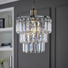 Lampshade Ceiling Pendant Light Shade Easy Fit Chandelier Lightshade Jewel Drops