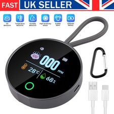 Carbon Monoxide Detector Warning Alarm Sensor Temperature & Humidity CO Monitor