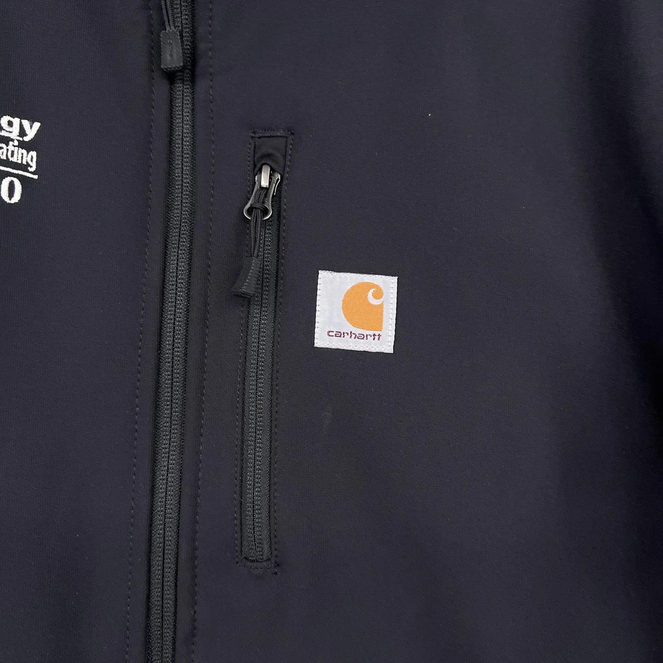 Carhartt Jacket Mens 2XL Black Crowley Softshell Full Zip Workwear Outdoors - Image 4 of 4