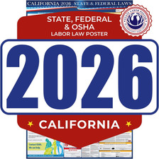 2026 California State and Federal Labor Law Poster - English Version - OSHA Work