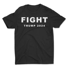 Fight Trump Support MAGA T-Shirt Men's Patriotic Shirt USA Pro Trump 47