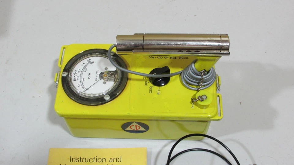 RETROFIT! ¡PROBADO! Medidor de reconocimiento radiológico Victoreen Geiger Counter CDV-700 #6 Foto 4 de 4