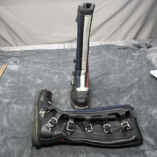 Sidi Full Bore Mens? Boots 6.5 Black Leather Buckle Knee Enduro VTG 70s RARE