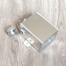 Universal Aluminum Coolant Bottle Overflow Reservoir Expansion Tank w/ Cap 1.2L