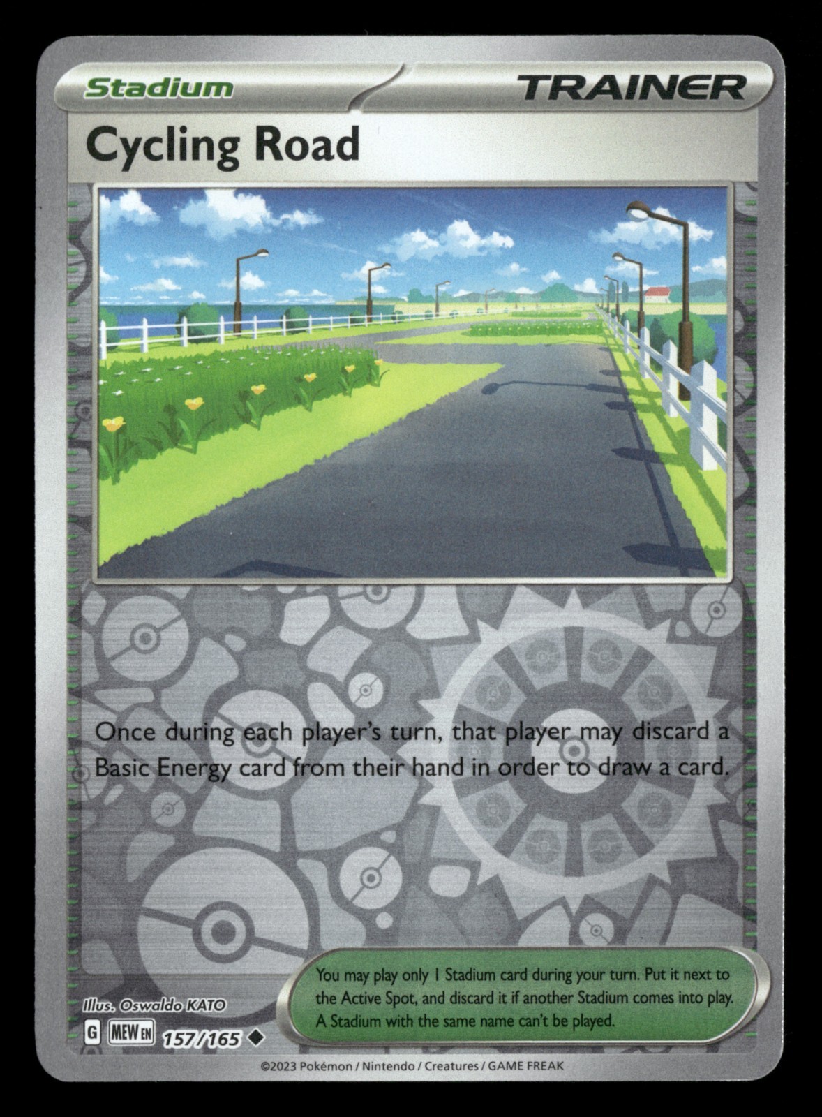 Cycling Road - 157/165 - Reverse Holo - 151 - Pokemon Card - NM/M