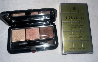 BORGHESE ~ Satin Shadow Milano Trio - Eye Shadow Trio - # 08 Terra Toscana