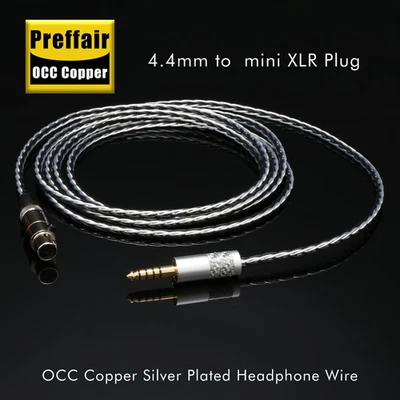 PREFFAIR Mini XLR Balanced Earphone Cable for AKG Q701 H118 W/ 3.5mm/ 6.5mm/ 4.4mm/ 2.5mm