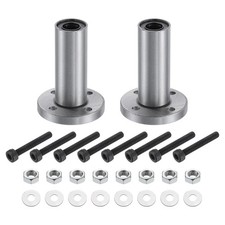 LMF10LUU Linear Ball Bearings 10x19x55mm Round Flange for CNC 3D Printer 2pcs