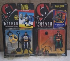1993-94 Kenner Batman The Animated Series • Tornado Batman & Ninja Robin Figures
