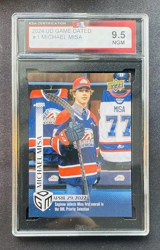 2024 UPPER DECK GAME DATED MICHAEL MISA #1 KSA 9.5 NEAR GEM MINT