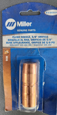Miller N-M5800C Flush Nozzle, 5/8'', Copper