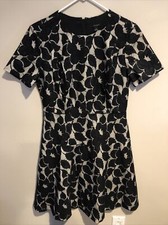 Ann Taylor Women’s Black Lace Short Sleeve Dress  Sz 6