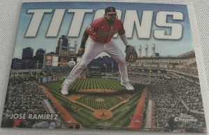 2023 Topps Chrome Baseball Jose Ramirez Cleveland Guardians Titans #CT-8