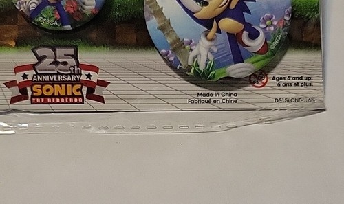 Nuevo en paquete Sonic The Hedgehog 25 aniversario Botón/Pin Set de 3 - Bloque Nerd - Imagen 3 de 4