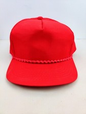Vintage Blank Red Trucker Hat Snapback Cap