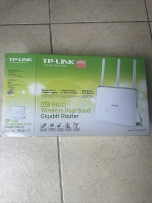 TP-LINK Ac1900 Wireless Dual Band Gigabit Router Archer C9 -No Pwr Crd