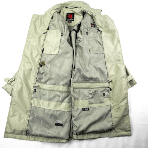 ScotteVest Trench Coat Women Medium Travel Jacket Green Hidden Pockets EDC TEC - Picture 6 of 19