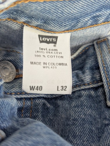 Vintage Levis 501xx Jeans Tagged 40x32 Fits 38x28 Medium Wash Button Fly - Picture 6 of 6