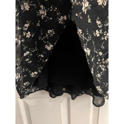 Reformation Remi Mini Dress Womens Sz 12 100% Viscose Floral Print Open Back - Picture 12 of 20