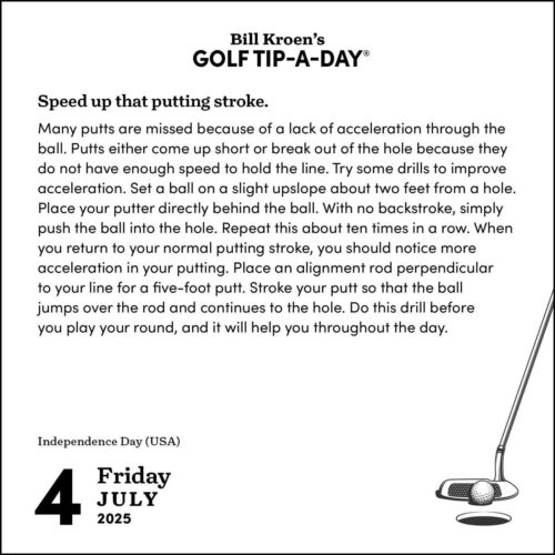 Andrews McMeel Publishing, Golf Tip a Day 2025 Desk Calendar - Picture 4 of 4