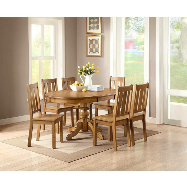 Wood Dining Chairs Set of 2 Better Homes and Gardens Bankston Kitchen