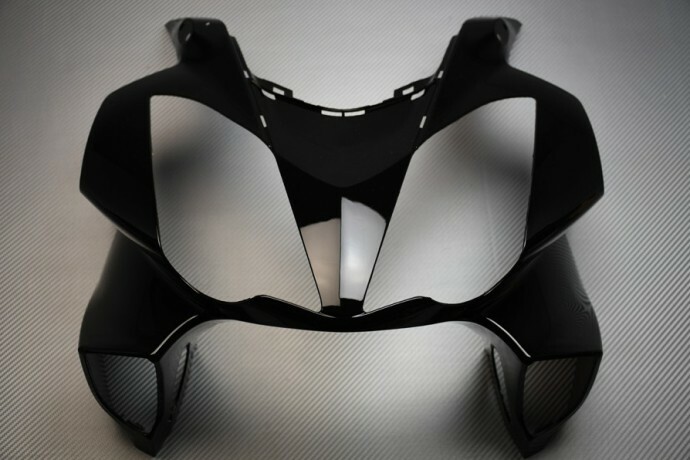 Carénage nez avant noir pour moto Honda VFR 800 VTEC Interceptor RC46 de 2002 à 2013