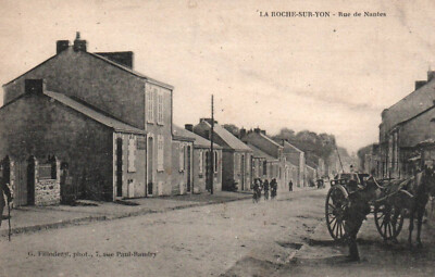 AK - LA ROCHE-SUR-YON - VERKAUFT - 85 - RUE DE NANTES - ANHÄNGERKUPPLUNG