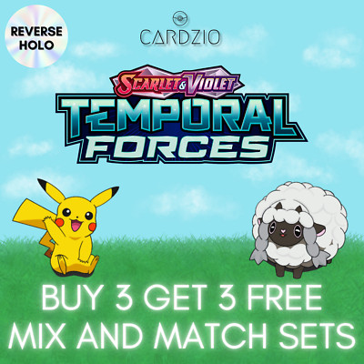 Pokemon - Temporal Forces Reverse & Regular Holo Einzeln - Karte aussuchen