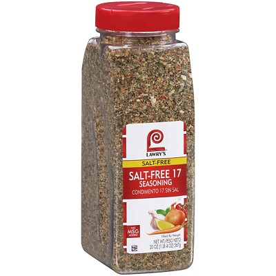 Lawry's Salt Free 17 Seasoning 20 oz - One 20 Ounce Container of 17 Seasoning...