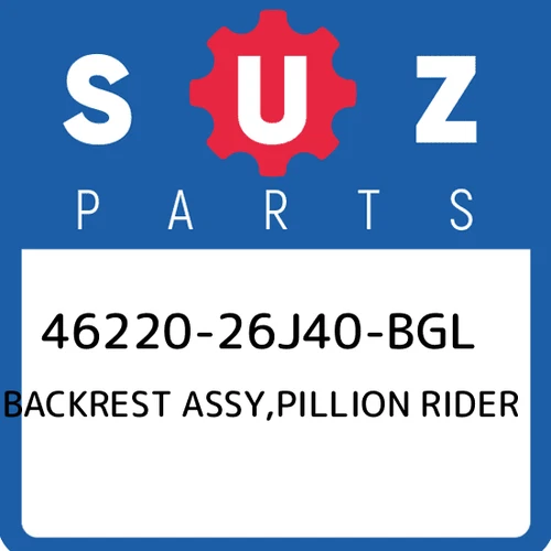 BACKREST ASSY, PILLION RIDER (BLACK/GRAY)