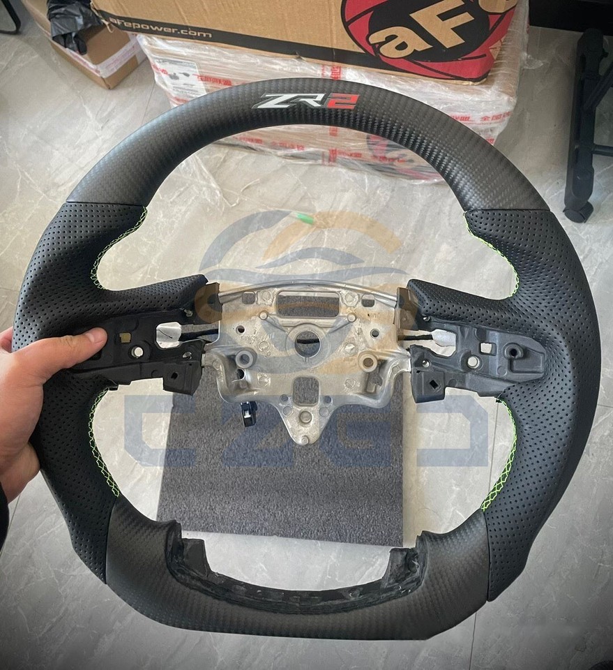 Carbon fiber flat bottom steering wheel for Chevrolet Silverado 1500 ...