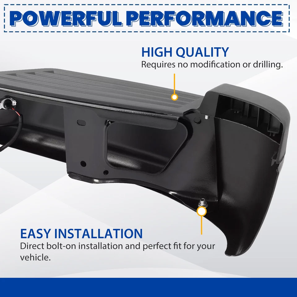 Black Steel Rear Step Bumper w/ Brackets Assembly For Dodge Ram Dakota 2005-2011 Foto 4 de 4