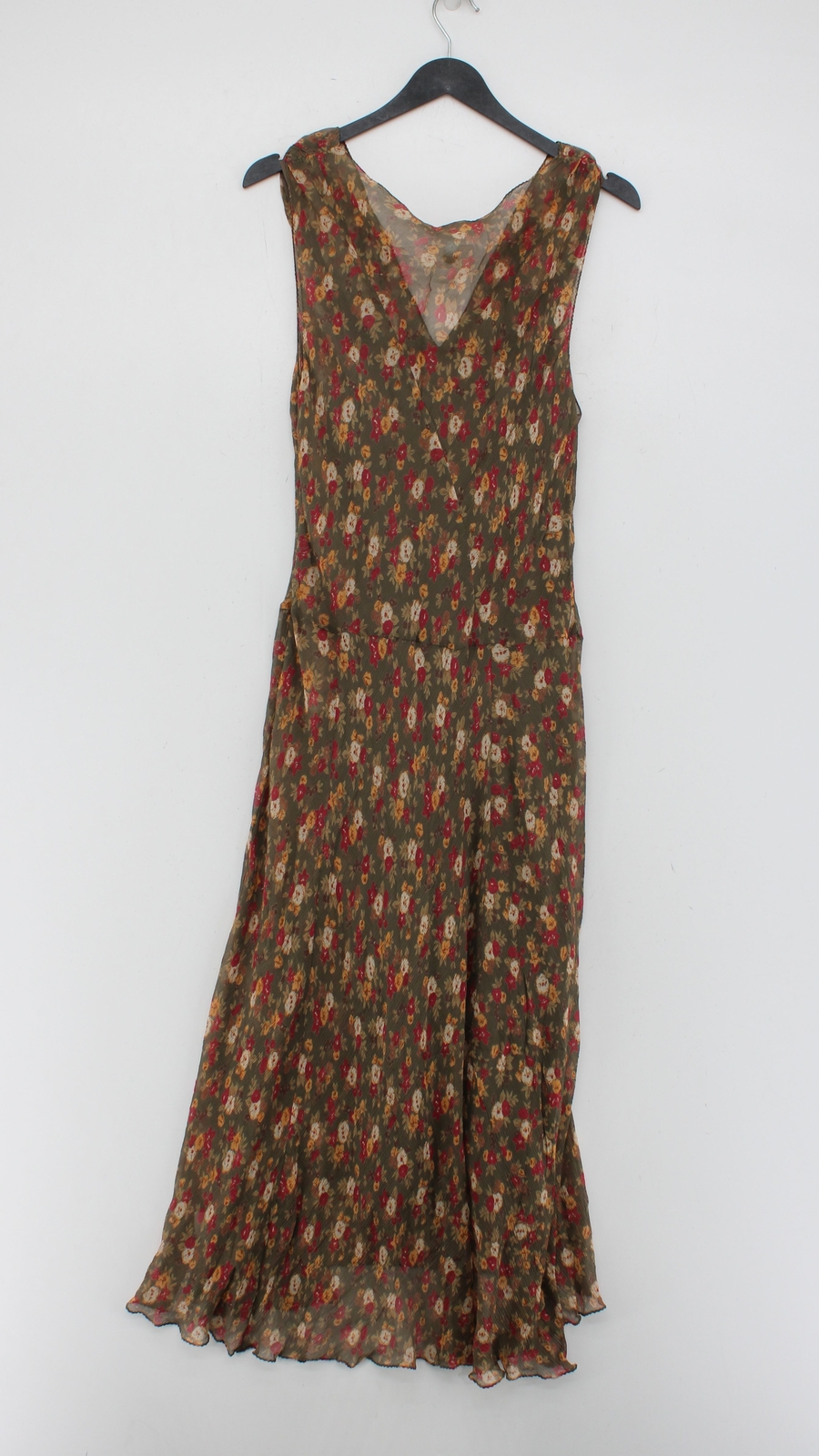 Jigsaw Women's Maxi Dress UK 16 Brown 100 Silk Maxi eBay