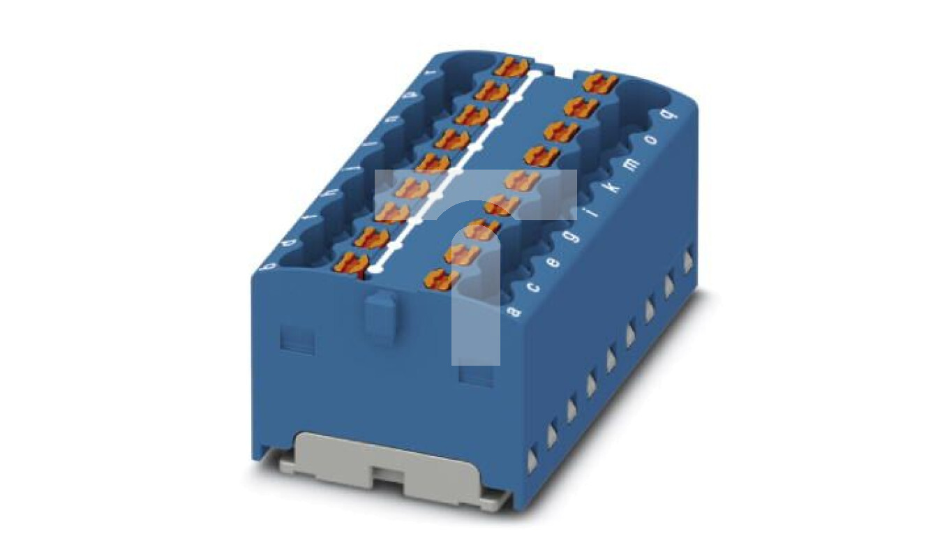 Distribution block PTFIX 18X1.5 BU 3002764 /T2UK