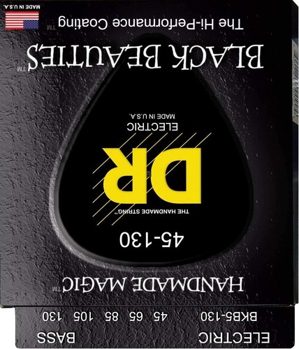 DR Bass Strings 5-Strings Black Beauties Performance Coating BKB5-130 45-130 - Picture 3 of 5