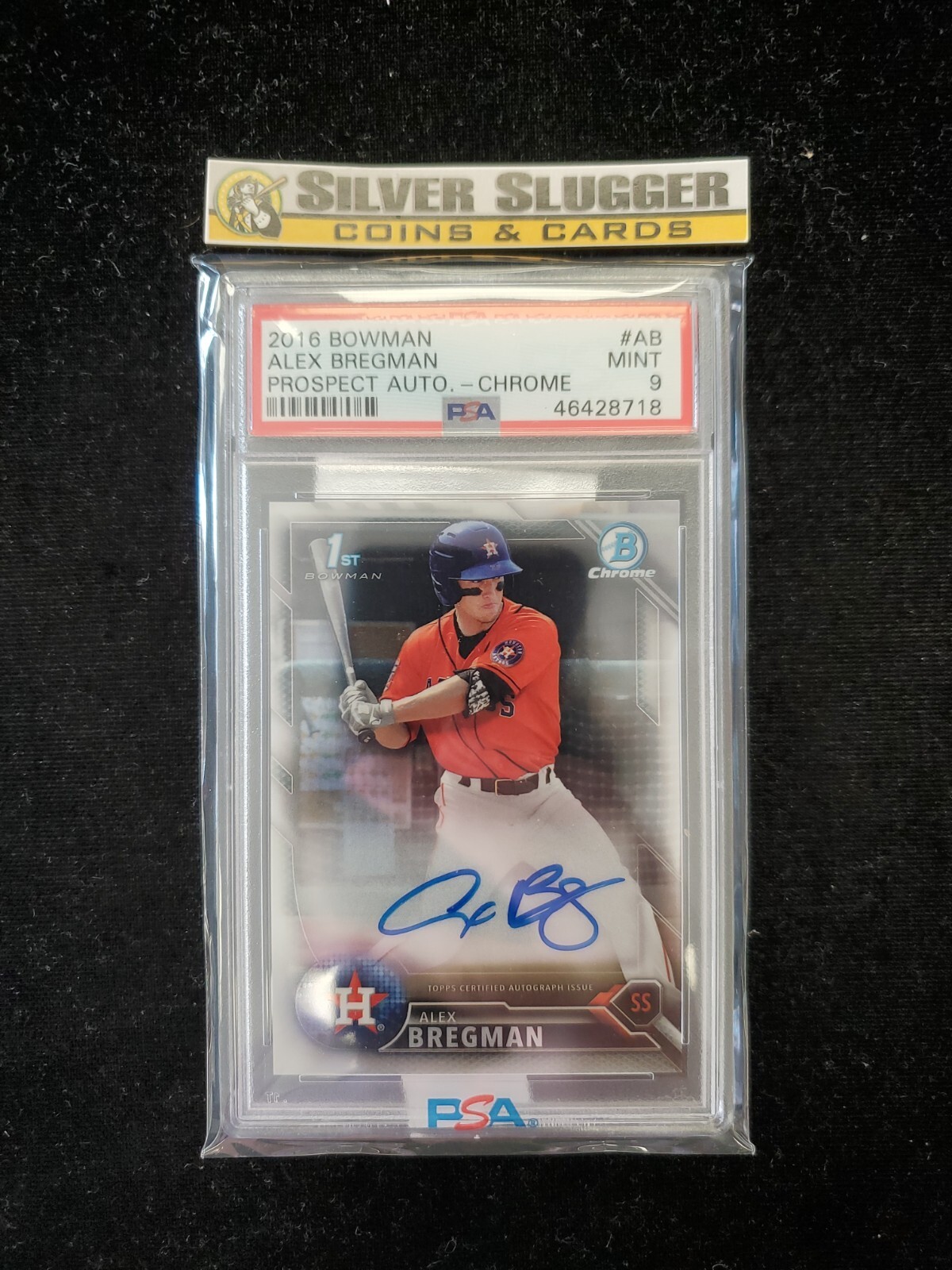 2016 Alex Bregman 1st Bowman Chrome Auto #CPA-AB PSA 9 Houston Astros ⭐️🌠✨️☄️